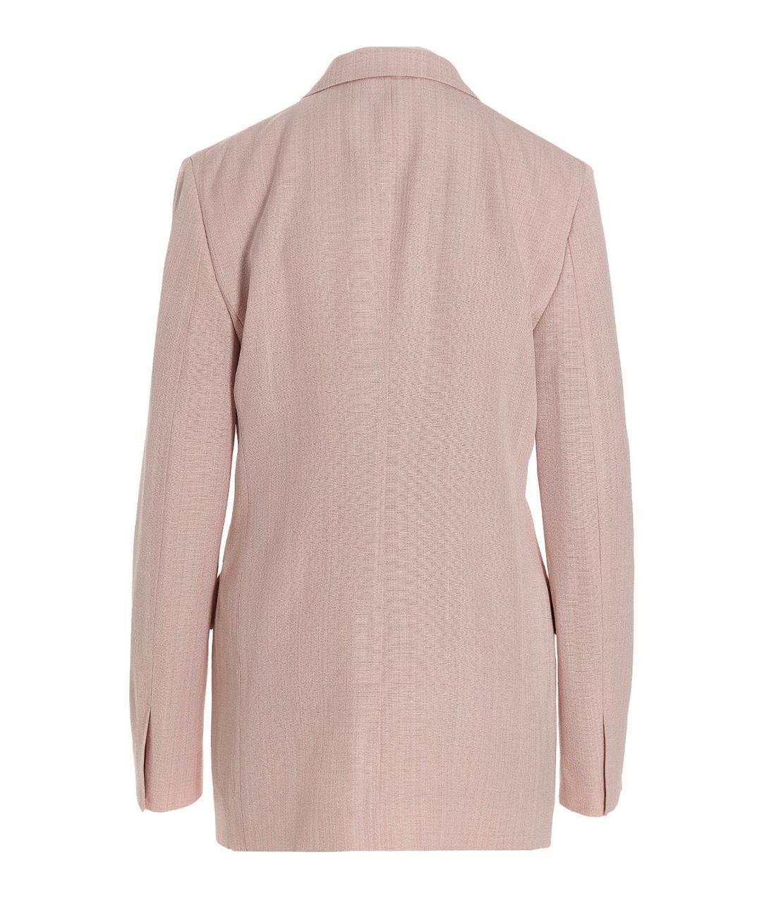 JIL SANDER Розовый вискозный жакет/пиджак, фото 2