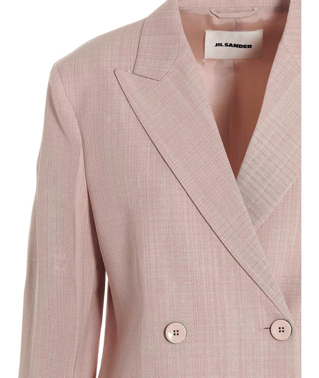 JIL SANDER Розовый вискозный жакет/пиджак, фото 3