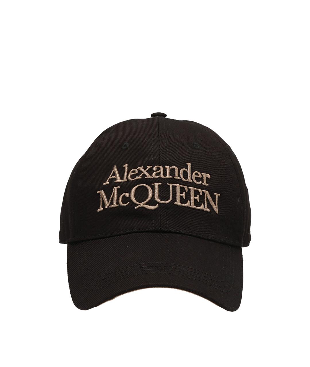 ALEXANDER MCQUEEN Черная хлопковая кепка/бейсболка, фото 1