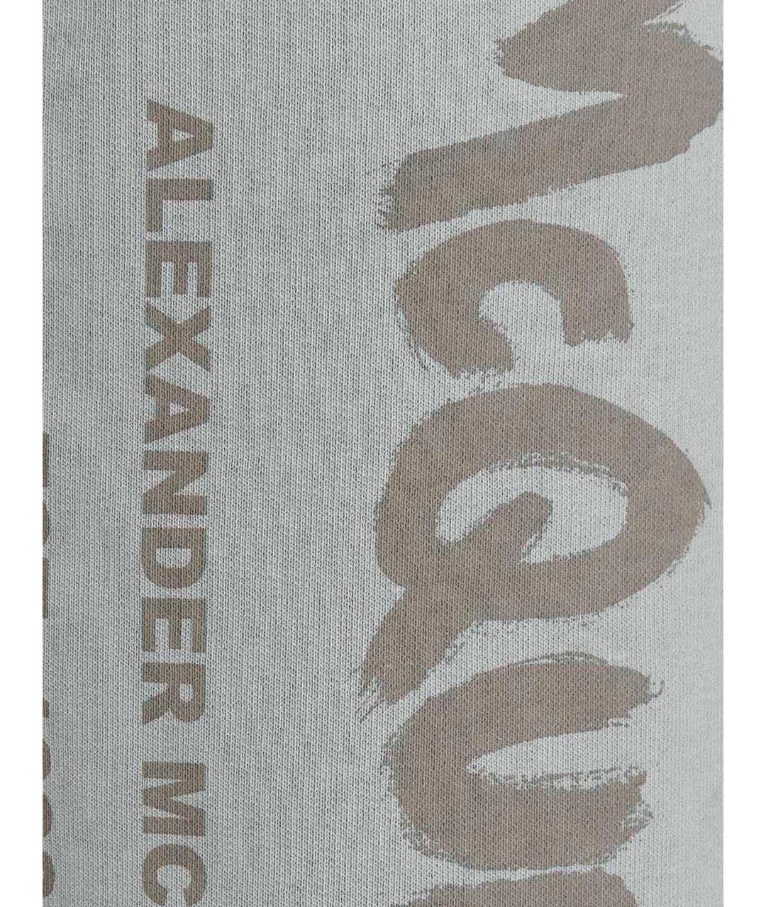 ALEXANDER MCQUEEN Голубые хлопковые шорты, фото 4