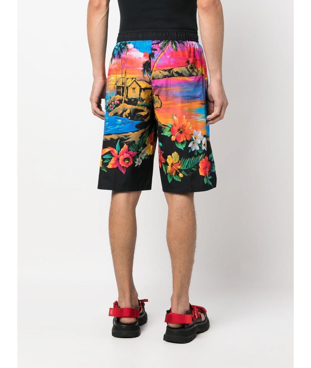DOLCE&GABBANA Мульти хлопковые шорты, фото 4