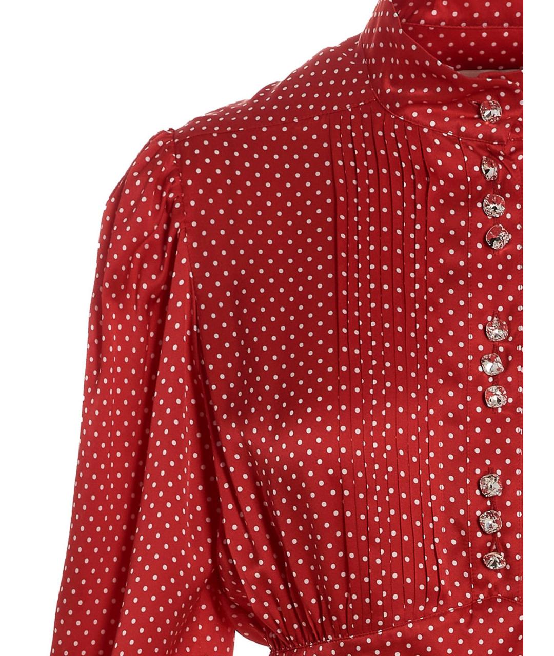 ALEXANDRE VAUTHIER Красное шелковое платье, фото 3