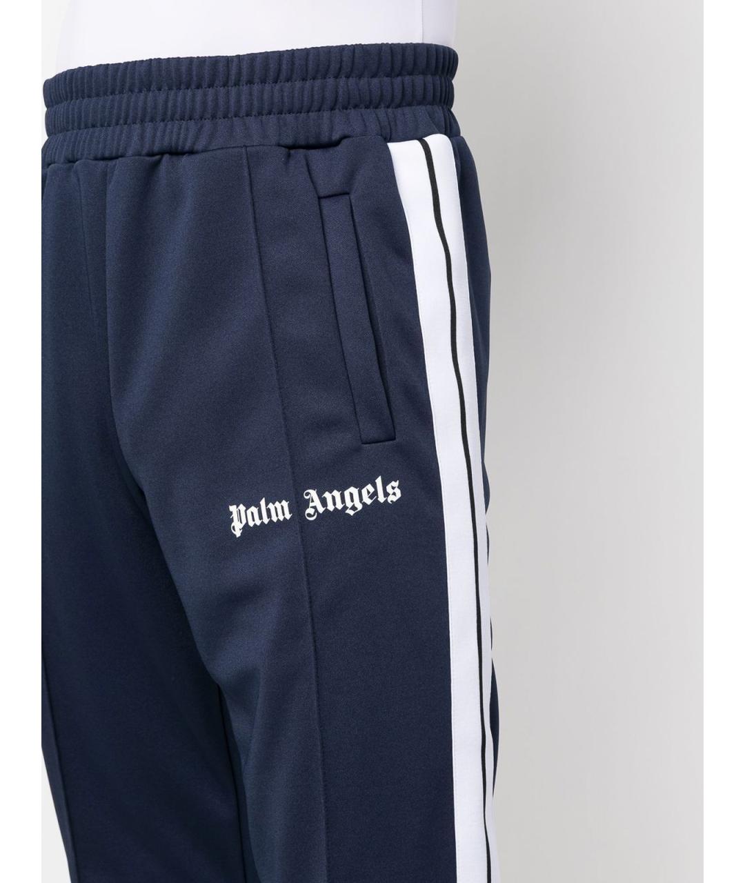 PALM ANGELS Синие полиэстеровые повседневные брюки, фото 5