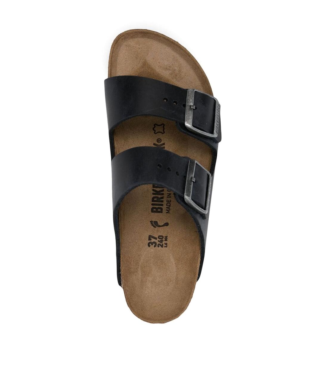 BIRKENSTOCK Черные кожаные сандалии, фото 4