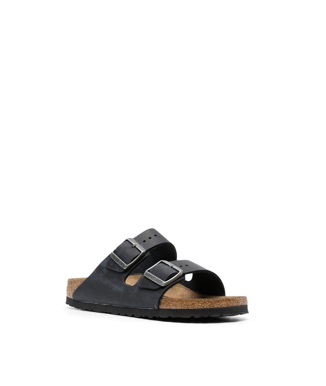 BIRKENSTOCK Черные кожаные сандалии, фото 2