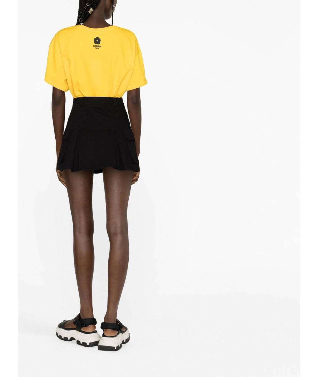 KENZO Желтая хлопковая футболка, фото 3