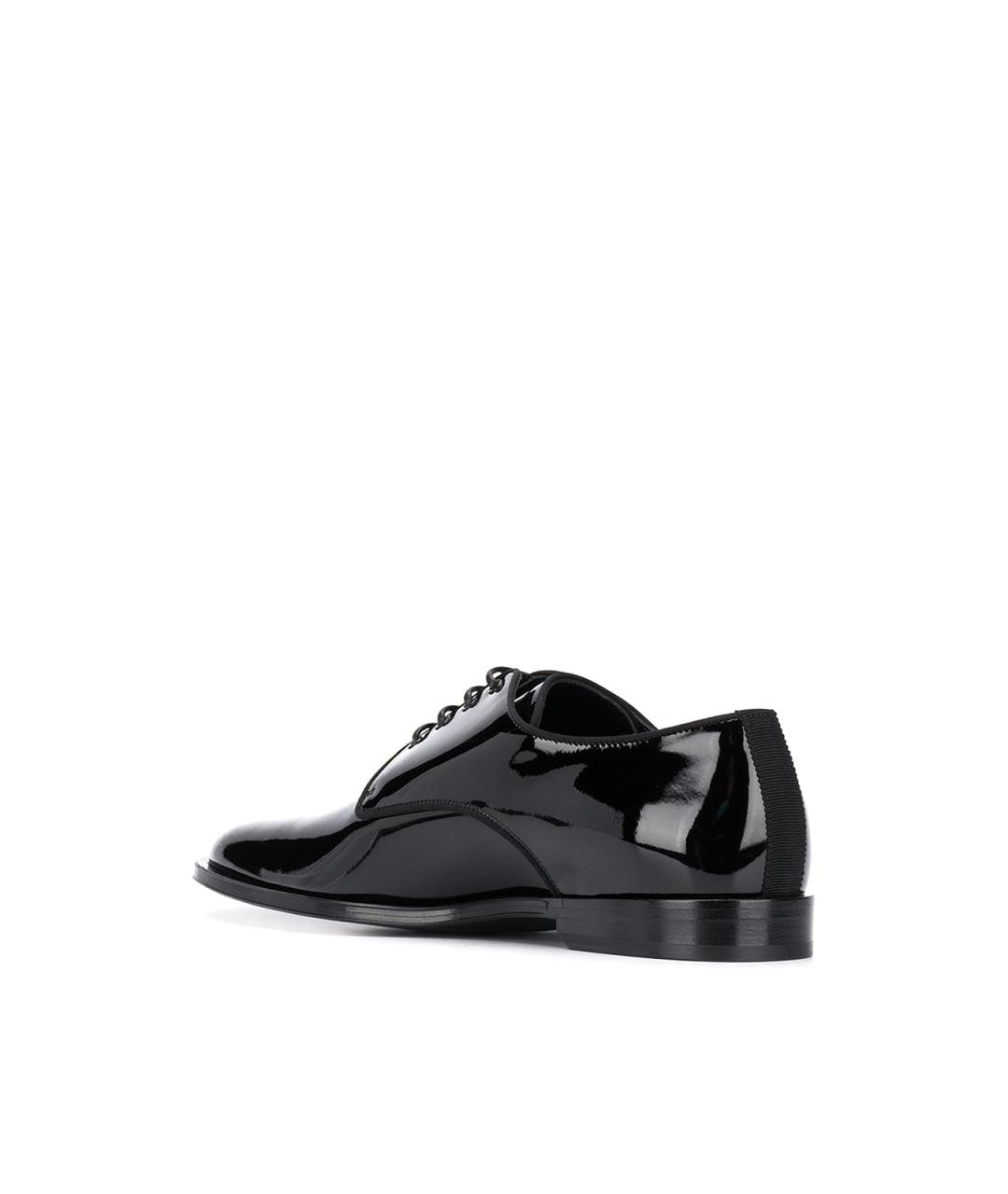 DOLCE&GABBANA Черные кожаные туфли, фото 4