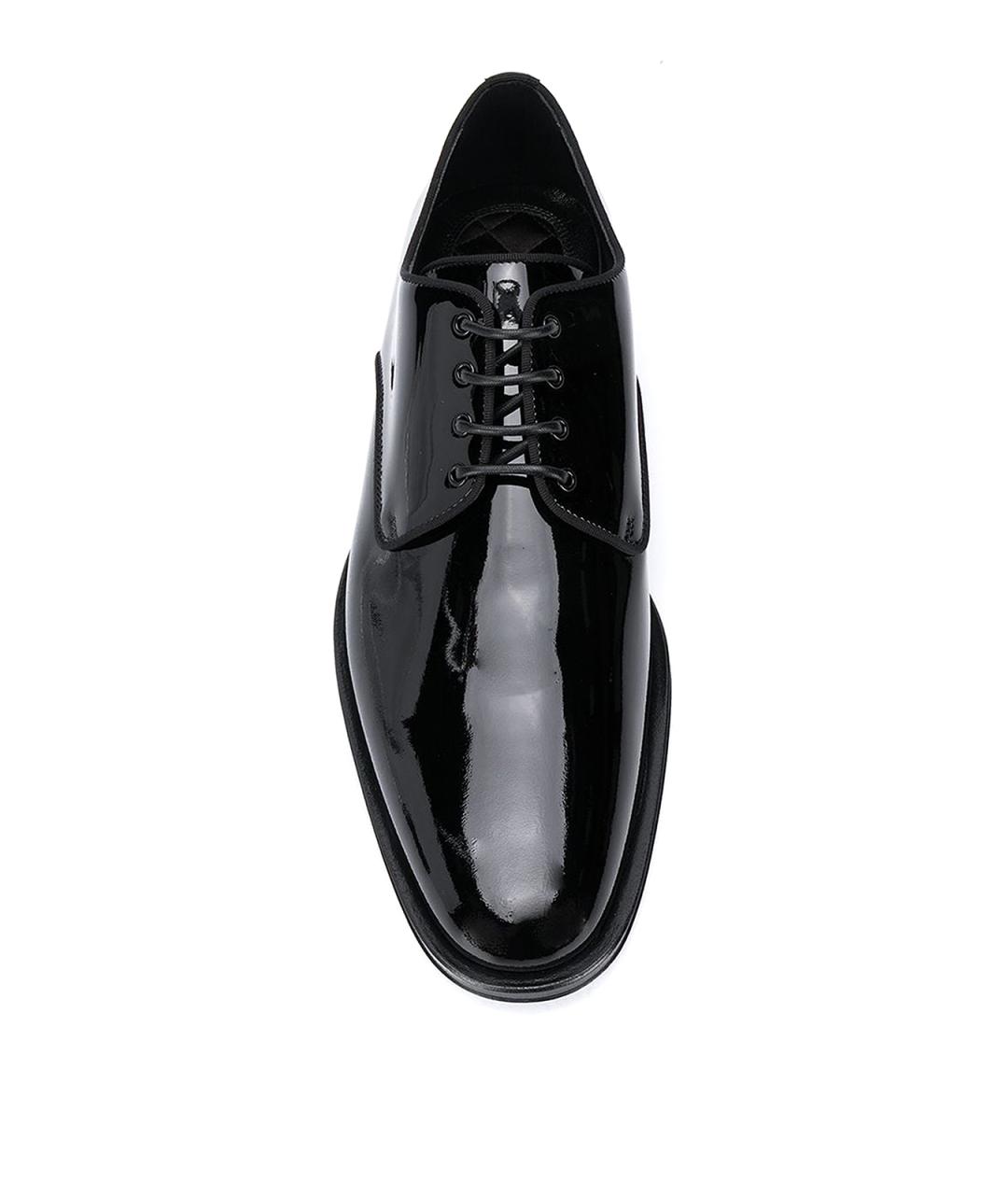 DOLCE&GABBANA Черные кожаные туфли, фото 5