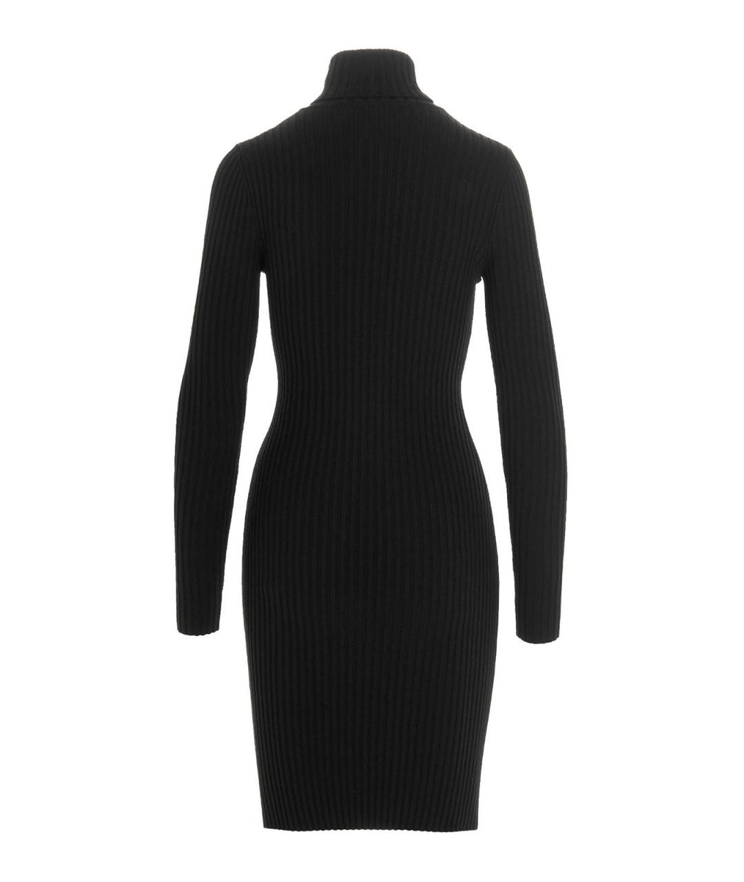 WOLFORD Черное шерстяное повседневное платье, фото 2