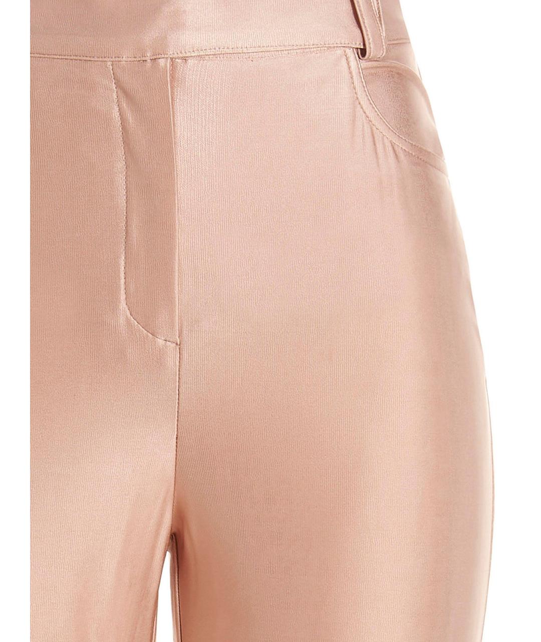 ALEXANDRE VAUTHIER Розовые вискозные прямые брюки, фото 3