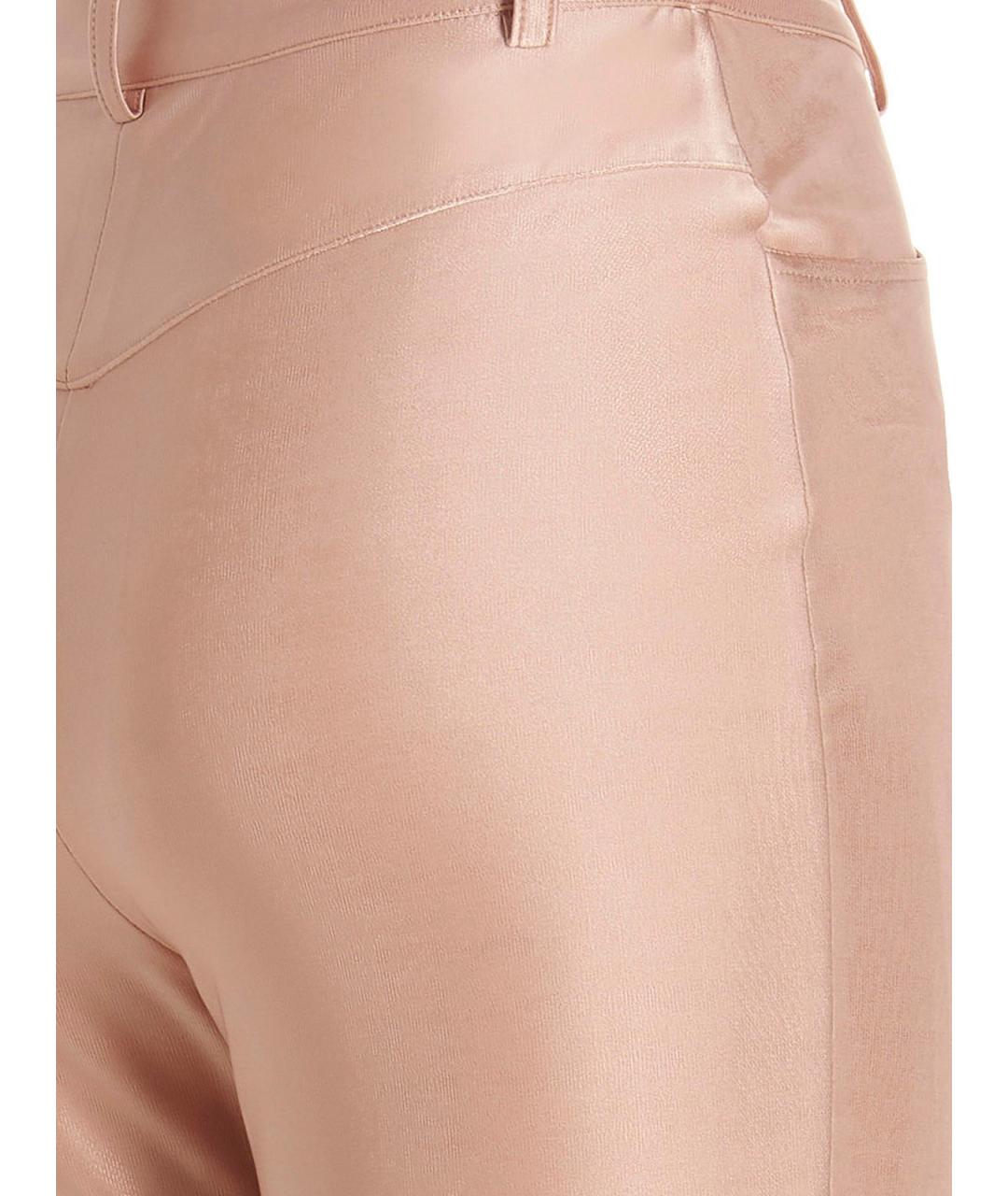 ALEXANDRE VAUTHIER Розовые вискозные прямые брюки, фото 4