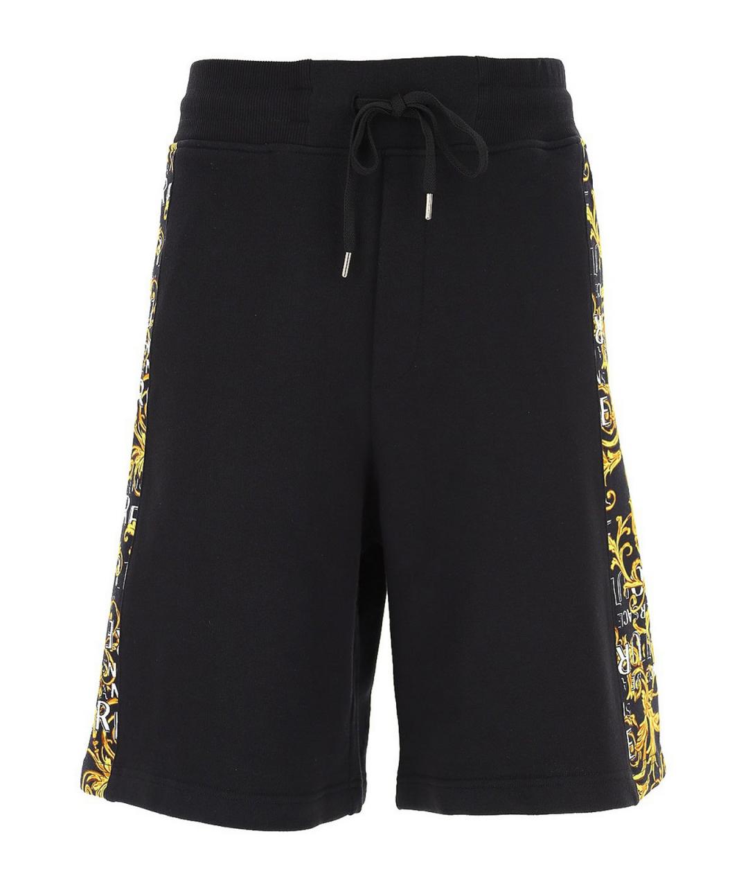 VERSACE JEANS COUTURE Черные хлопковые шорты, фото 1