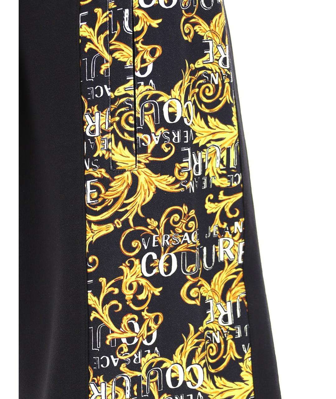 VERSACE JEANS COUTURE Черные хлопковые шорты, фото 4
