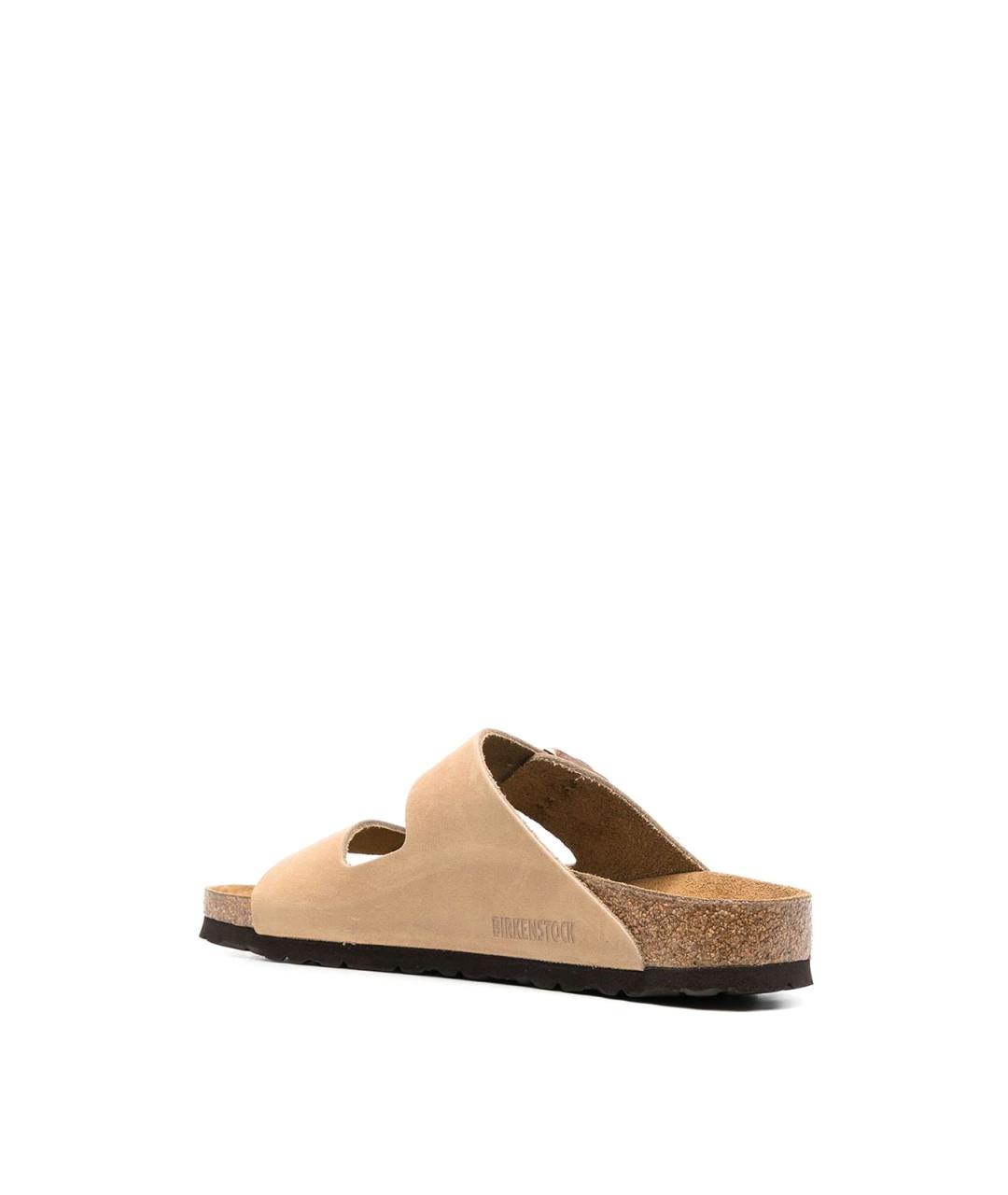 BIRKENSTOCK Бежевые кожаные сандалии, фото 3