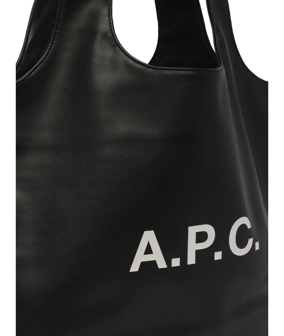 A.P.C. Черная сумка тоут, фото 4
