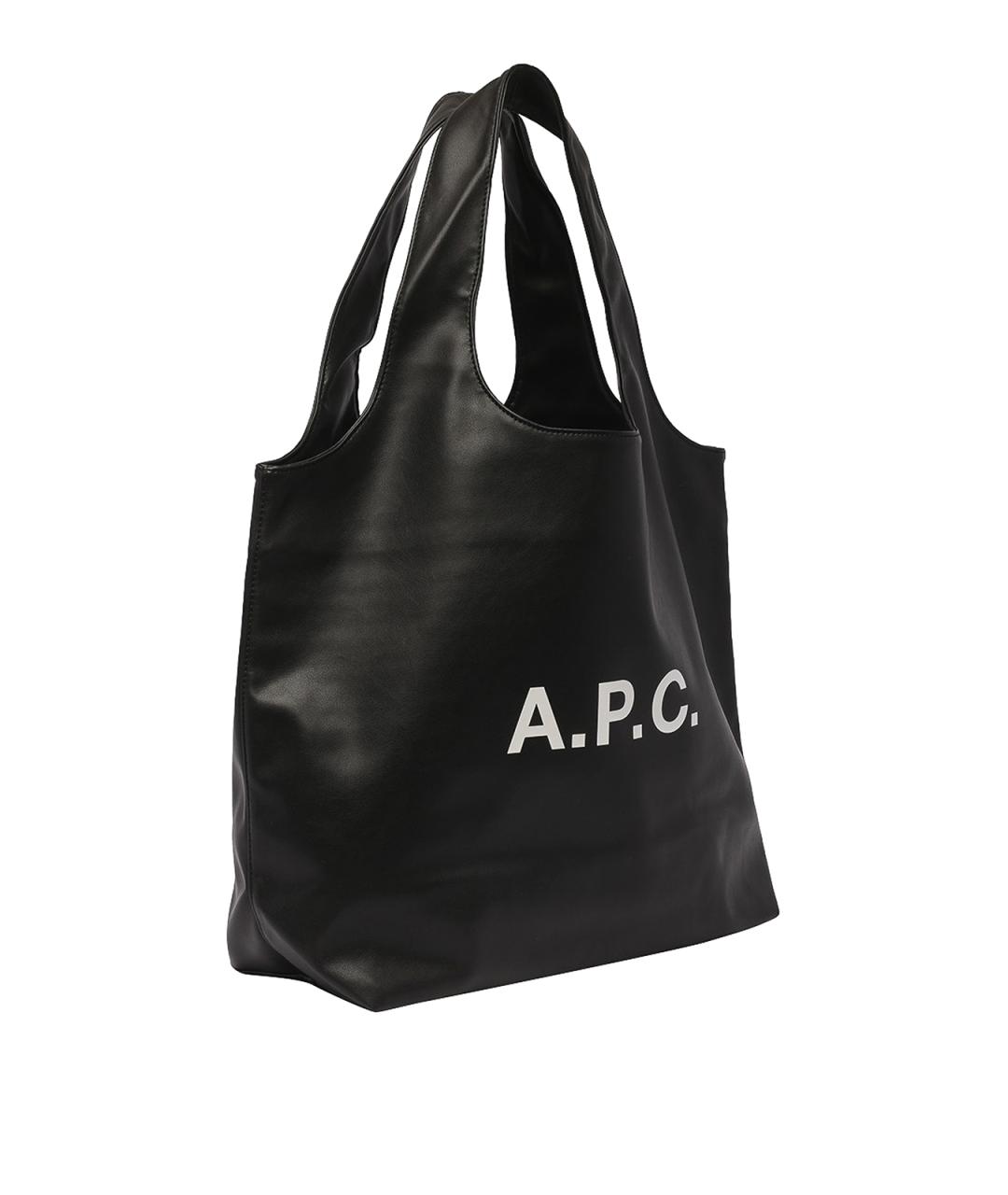 A.P.C. Черная сумка тоут, фото 2