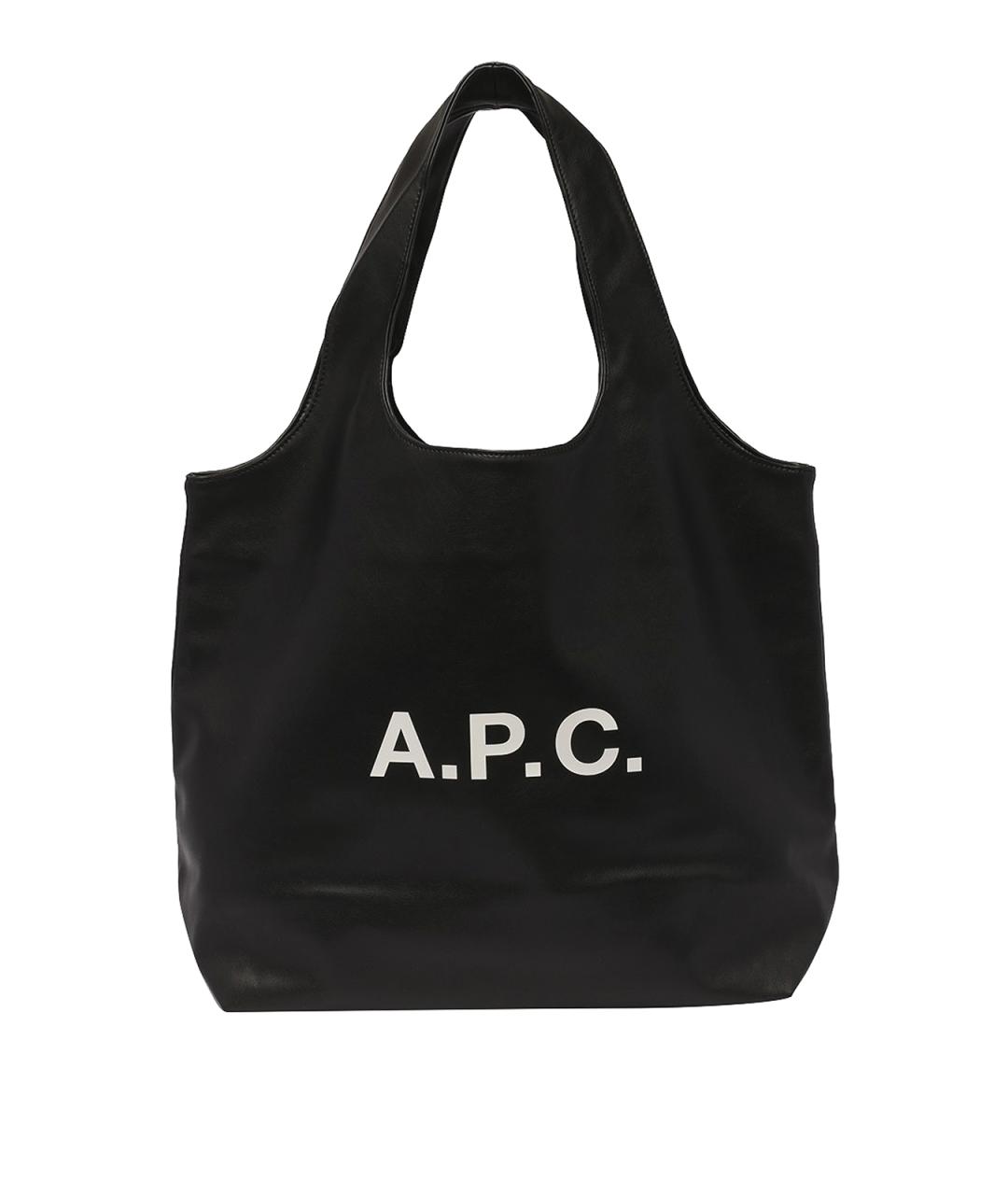 A.P.C. Черная сумка тоут, фото 1