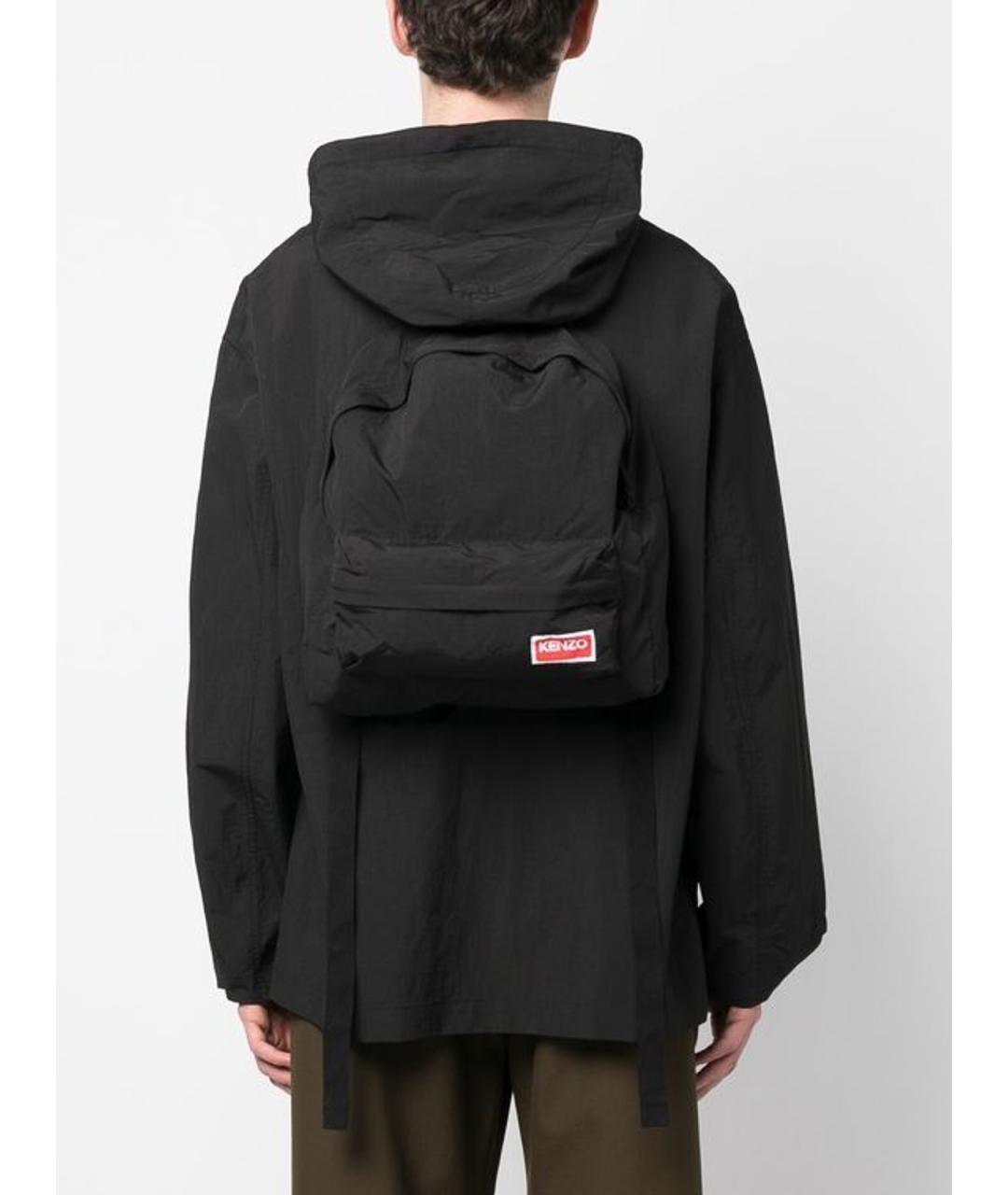 KENZO Черная полиамидовая куртка, фото 4