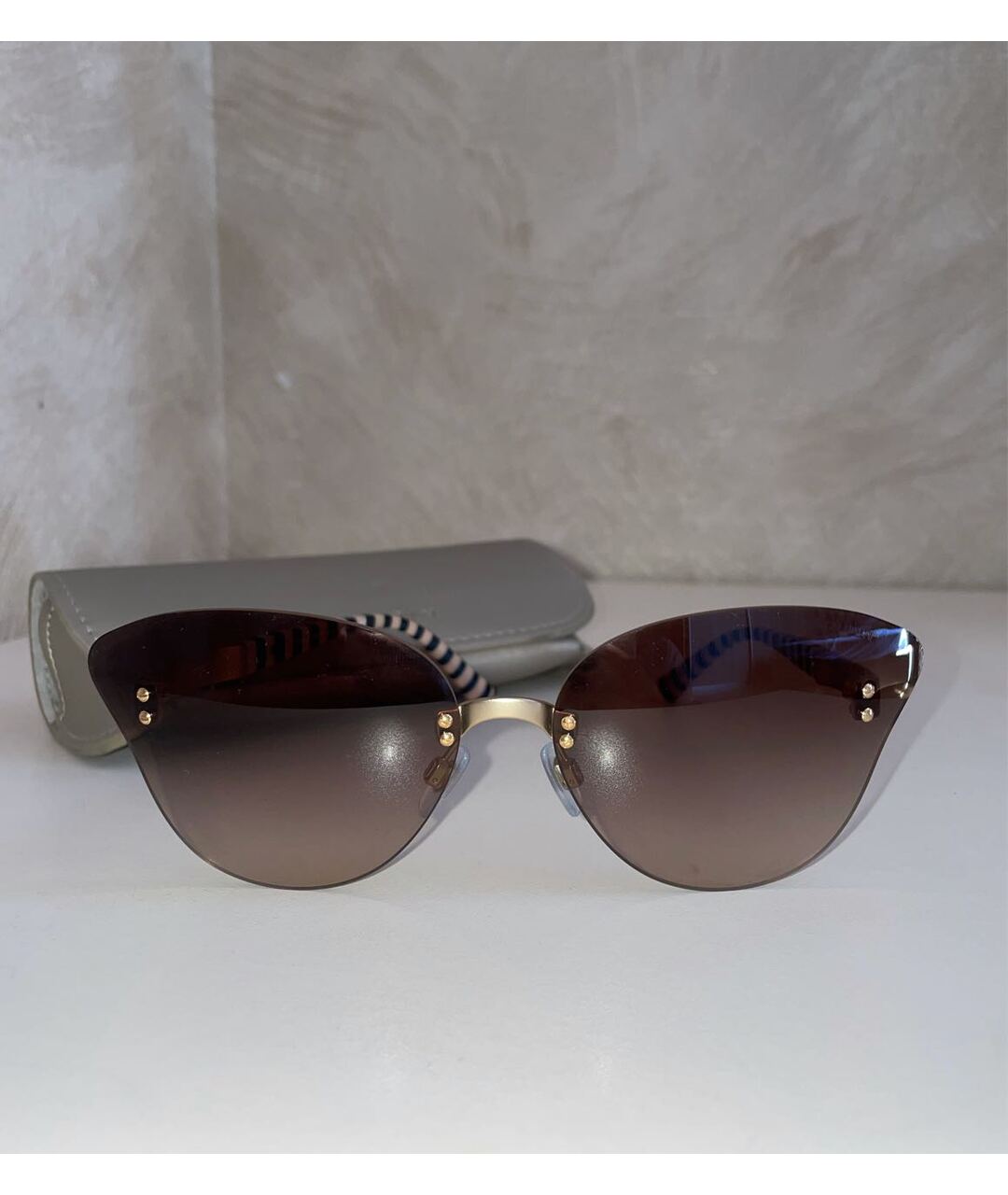 GIORGIO ARMANI Мульти пластиковые солнцезащитные очки, фото 4