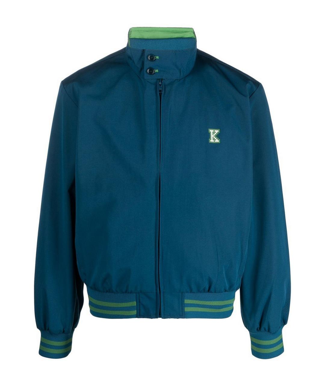KENZO Синяя полиамидовая куртка, фото 1