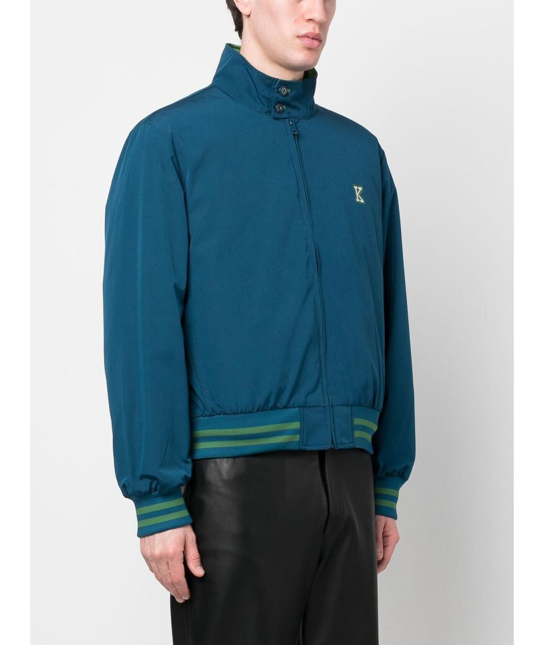 KENZO Синяя полиамидовая куртка, фото 2