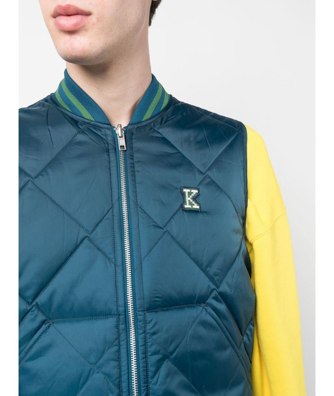 KENZO Синяя полиамидовая куртка, фото 6