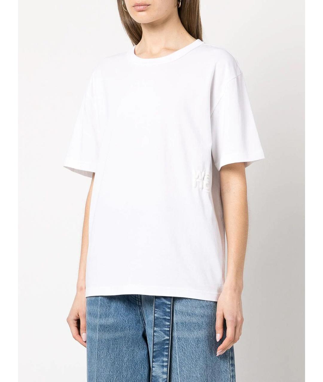 ALEXANDER WANG Белая полиэстеровая футболка, фото 3