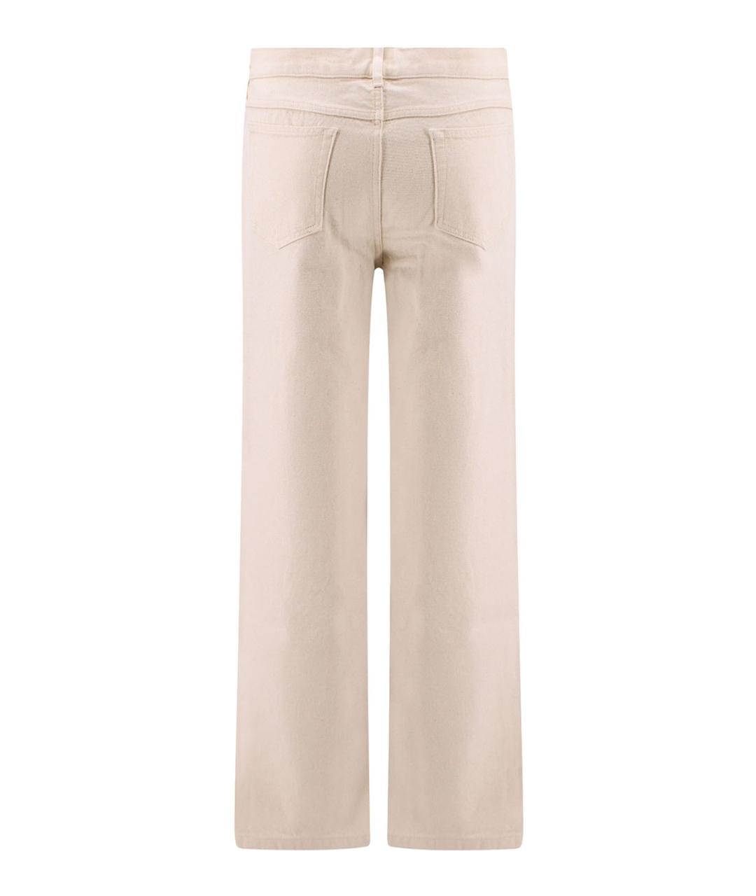 A.P.C. Бежевые хлопковые повседневные брюки, фото 2