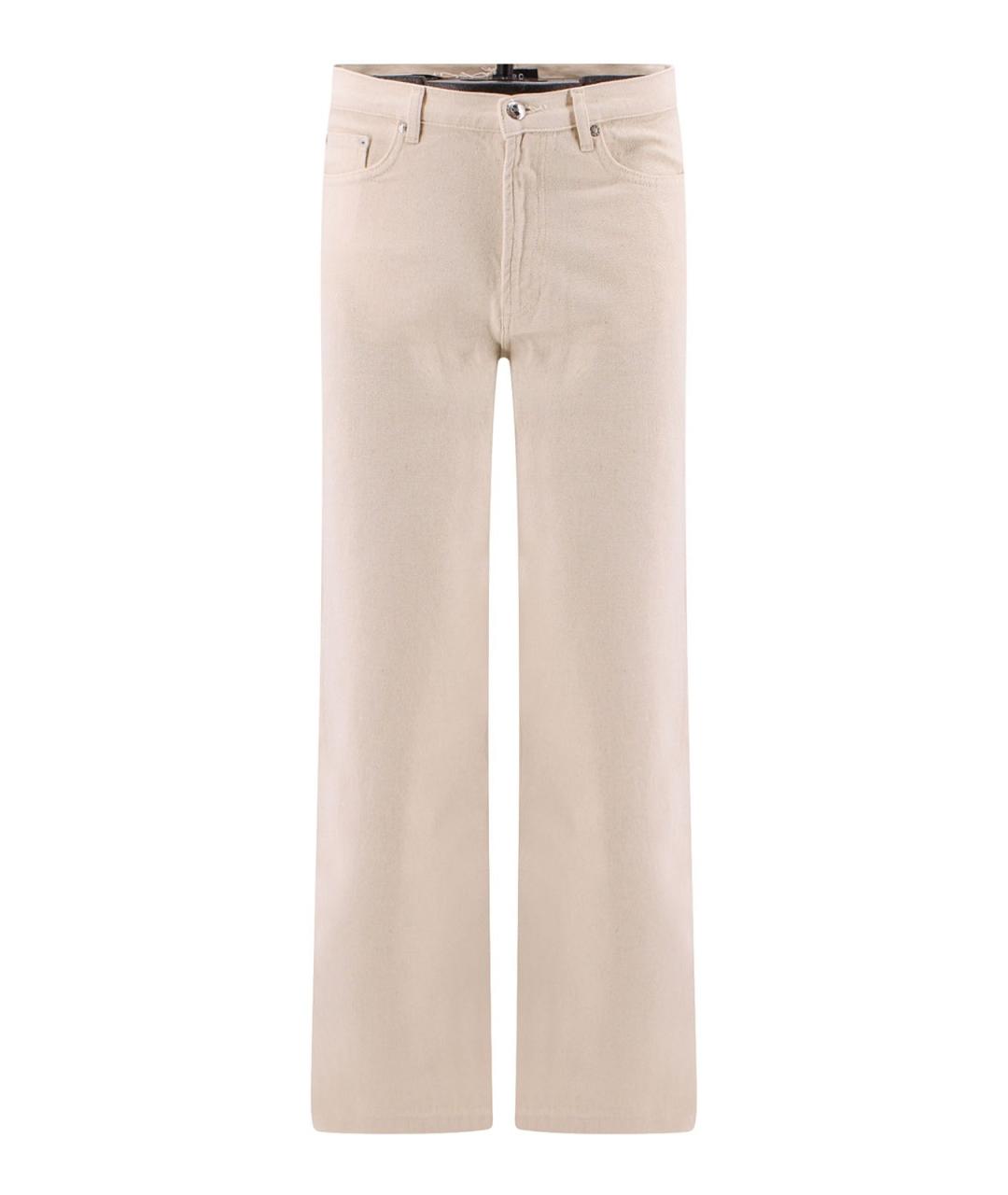 A.P.C. Бежевые хлопковые повседневные брюки, фото 1