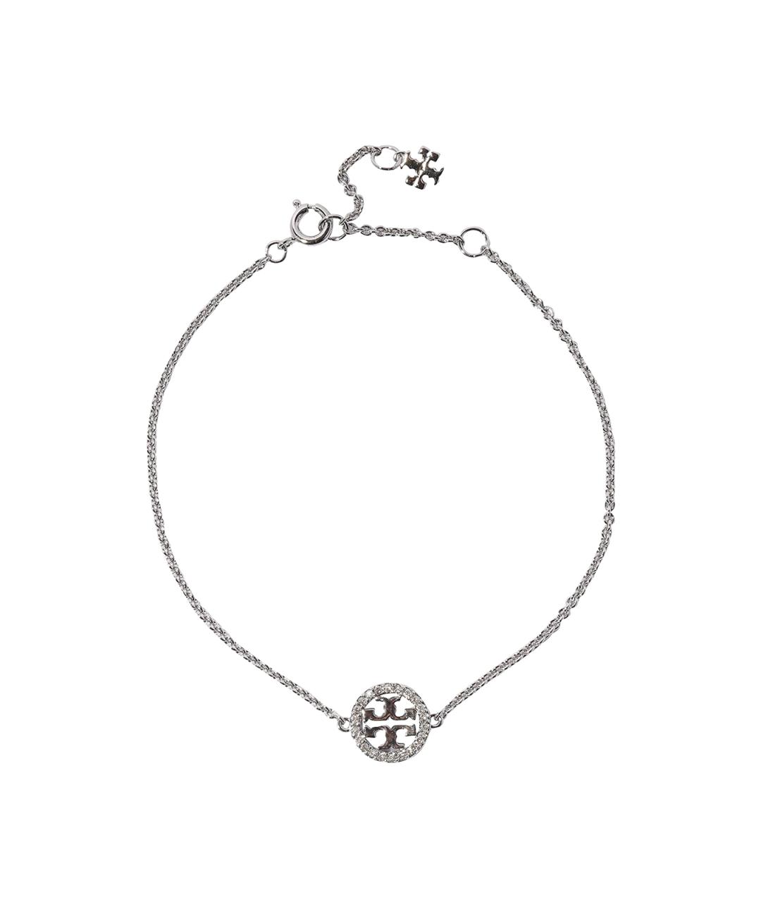 TORY BURCH Серебряное металлическое колье, фото 1