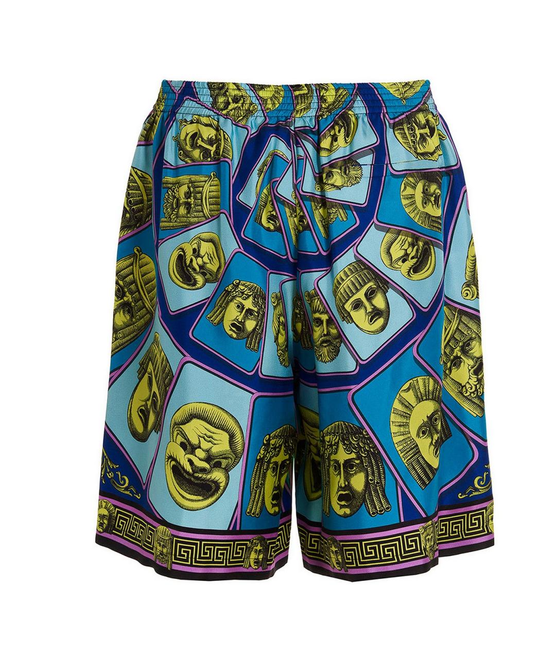 VERSACE Мульти шелковые шорты, фото 2