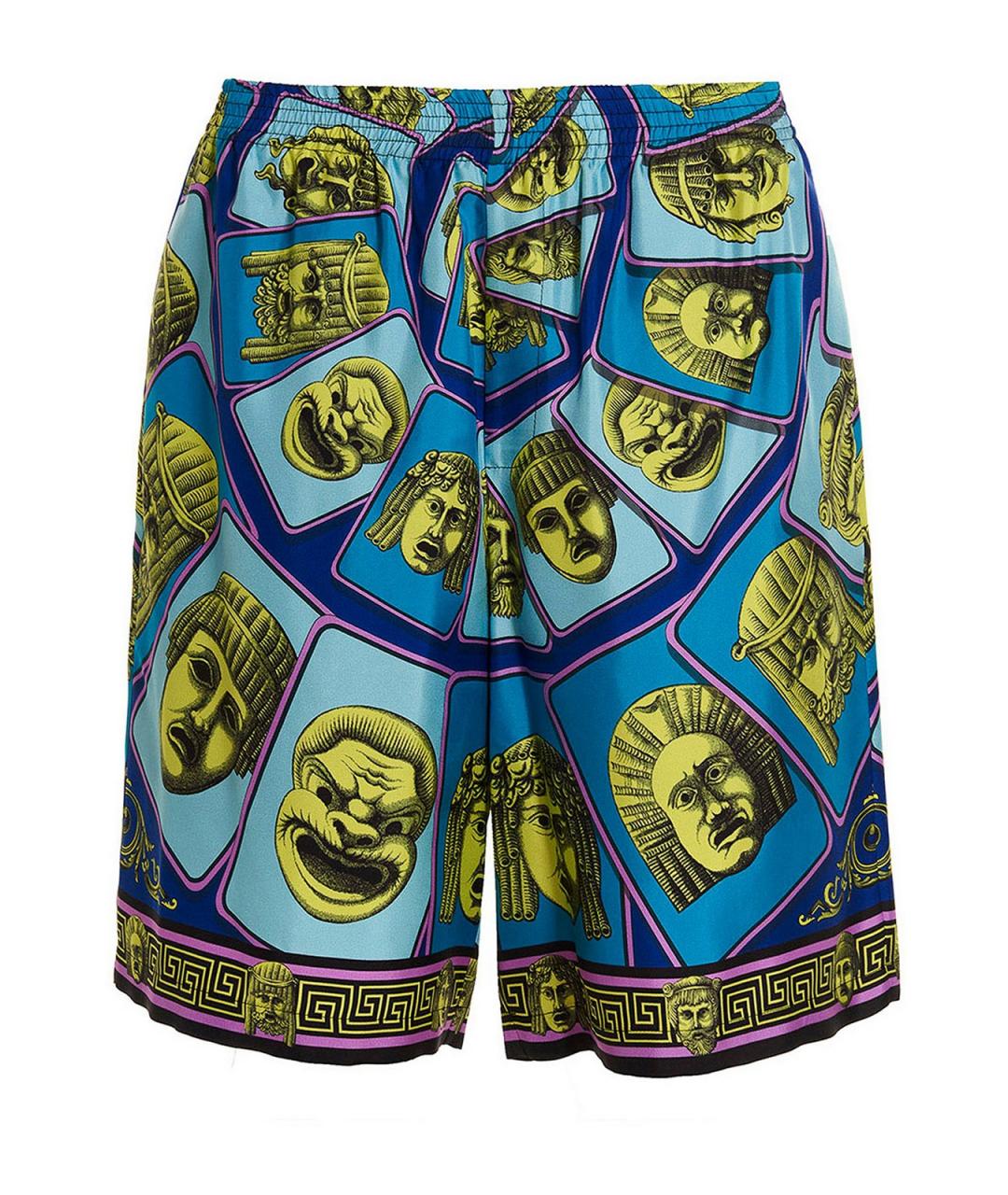 VERSACE Мульти шелковые шорты, фото 1