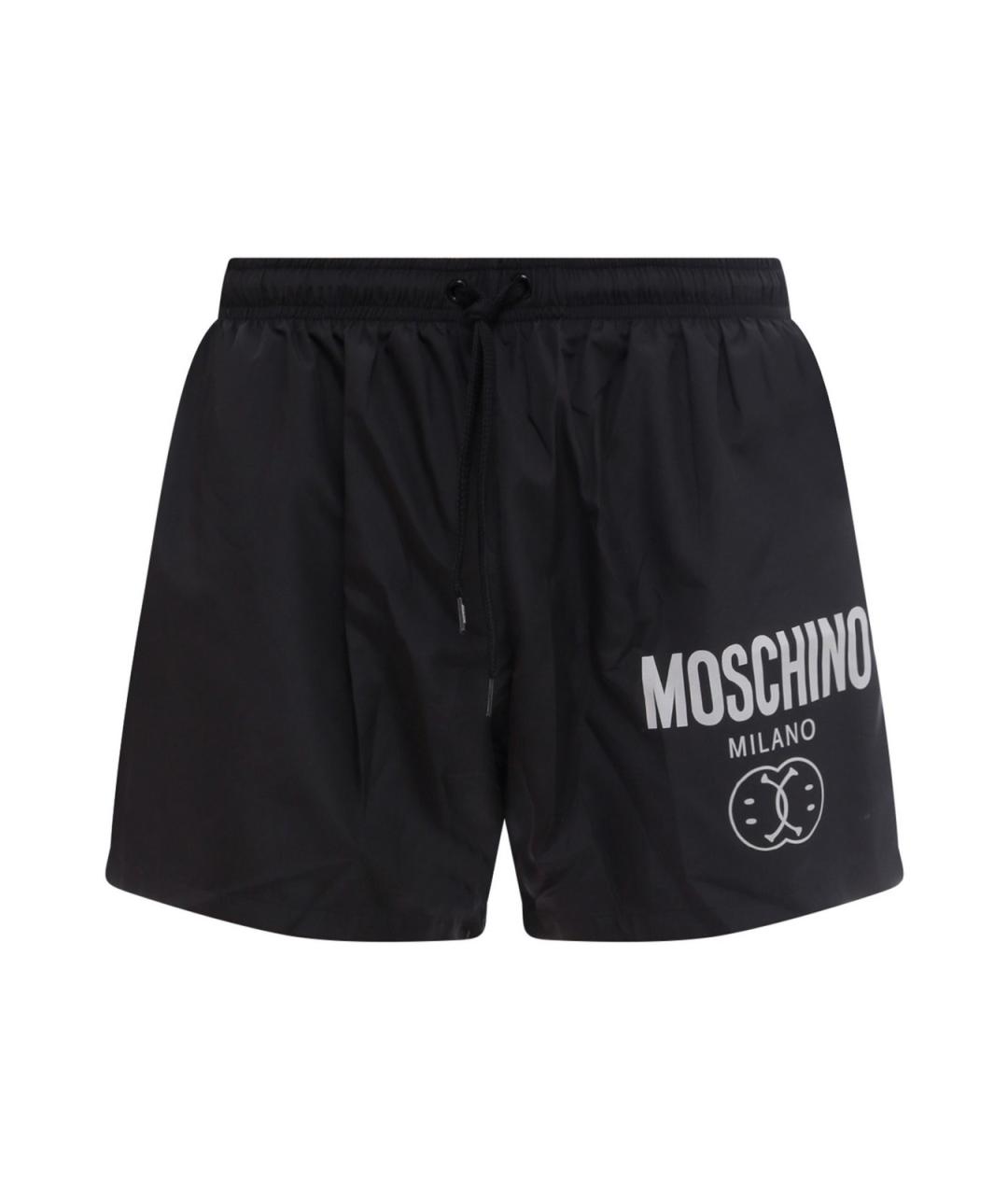 MOSCHINO Черные полиэстеровые плавки, фото 1