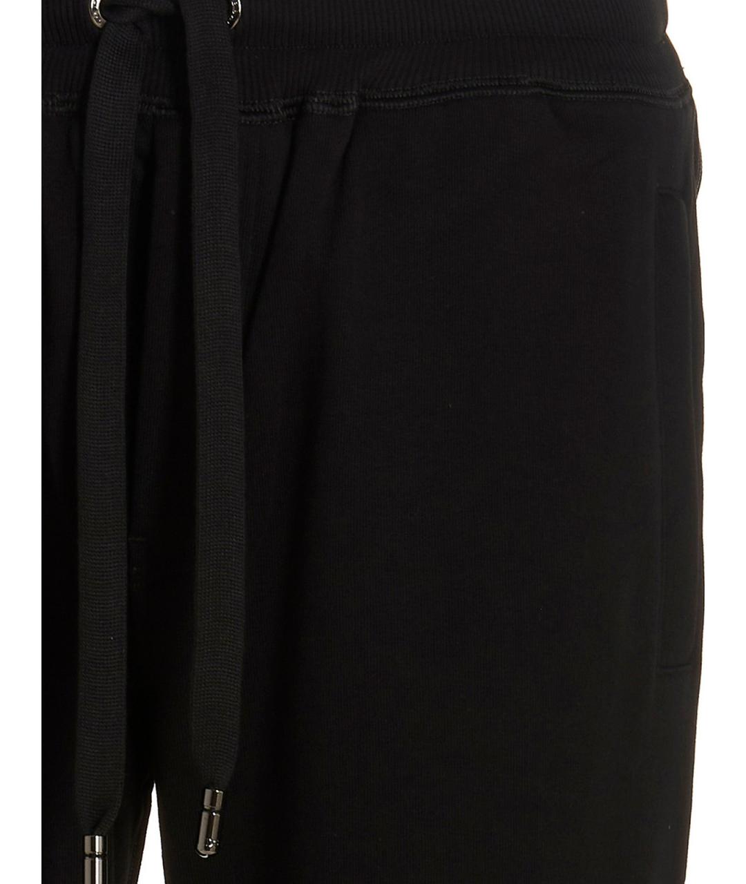 DOLCE&GABBANA Черный хлопковый спортивный костюм, фото 3