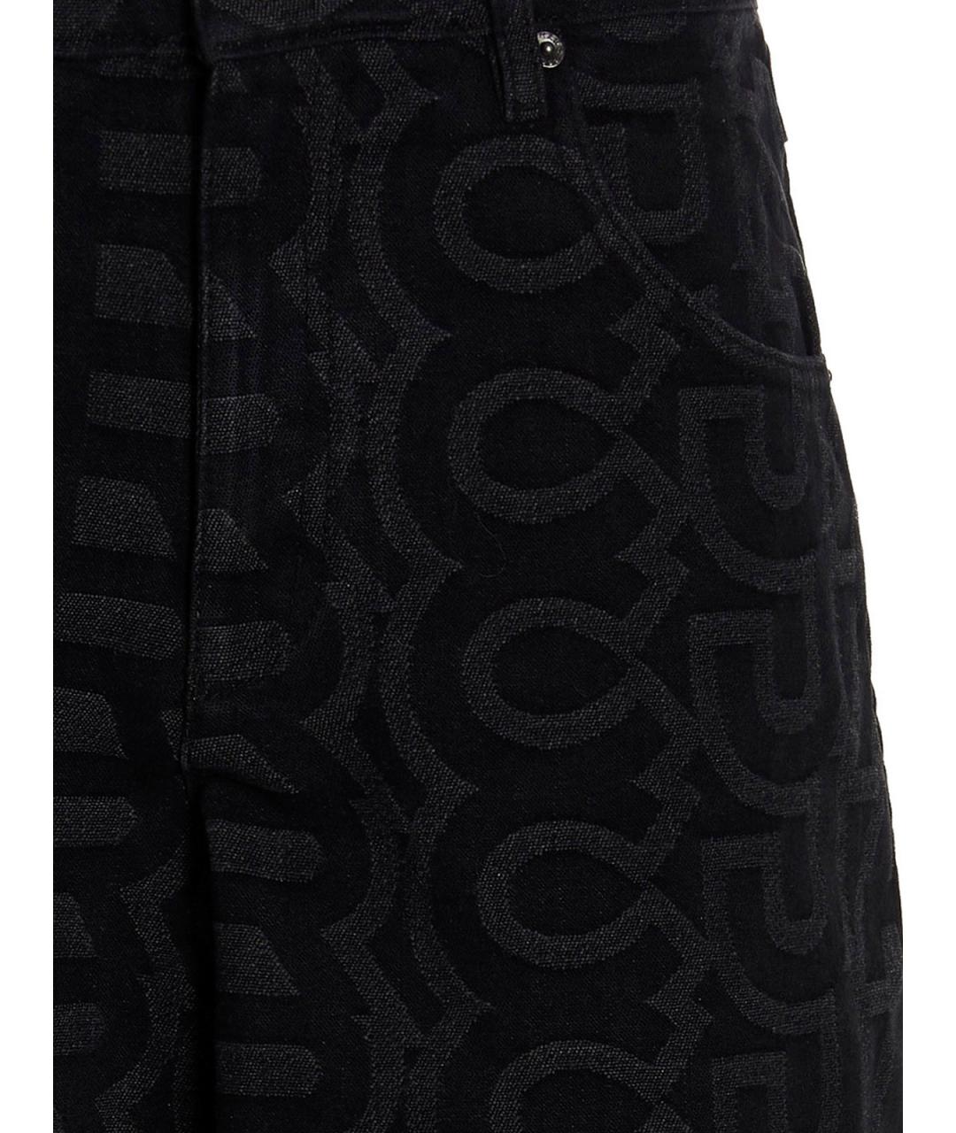 MARC JACOBS Черные хлопко-полиэстеровые джинсы клеш, фото 3