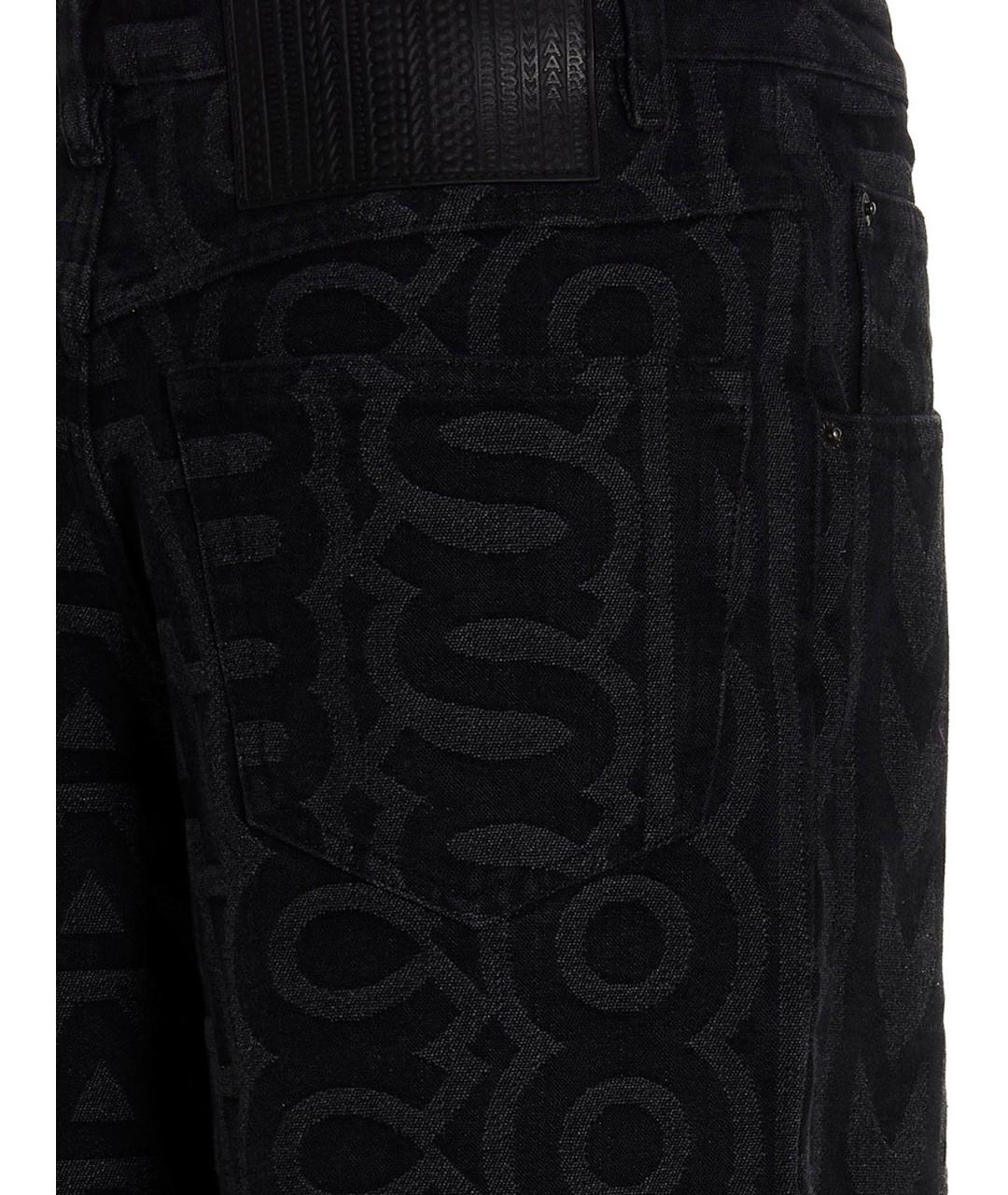 MARC JACOBS Черные хлопко-полиэстеровые джинсы клеш, фото 4
