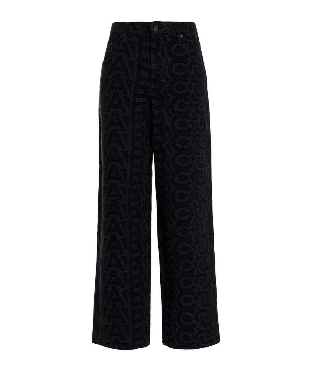 MARC JACOBS Черные хлопко-полиэстеровые джинсы клеш, фото 1