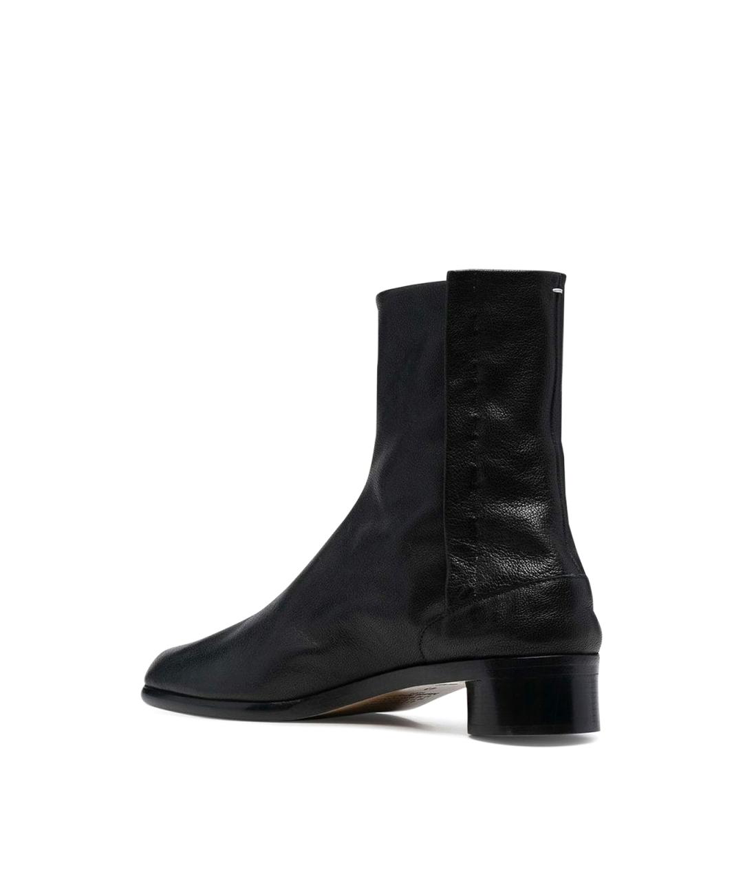 MM6 MAISON MARGIELA Черные кожаные низкие ботинки, фото 3