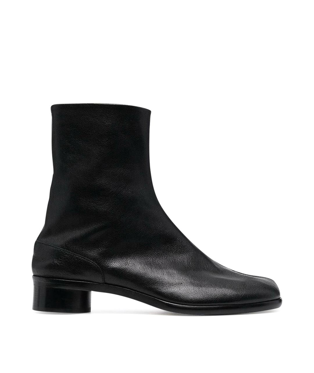 MM6 MAISON MARGIELA Черные кожаные низкие ботинки, фото 1