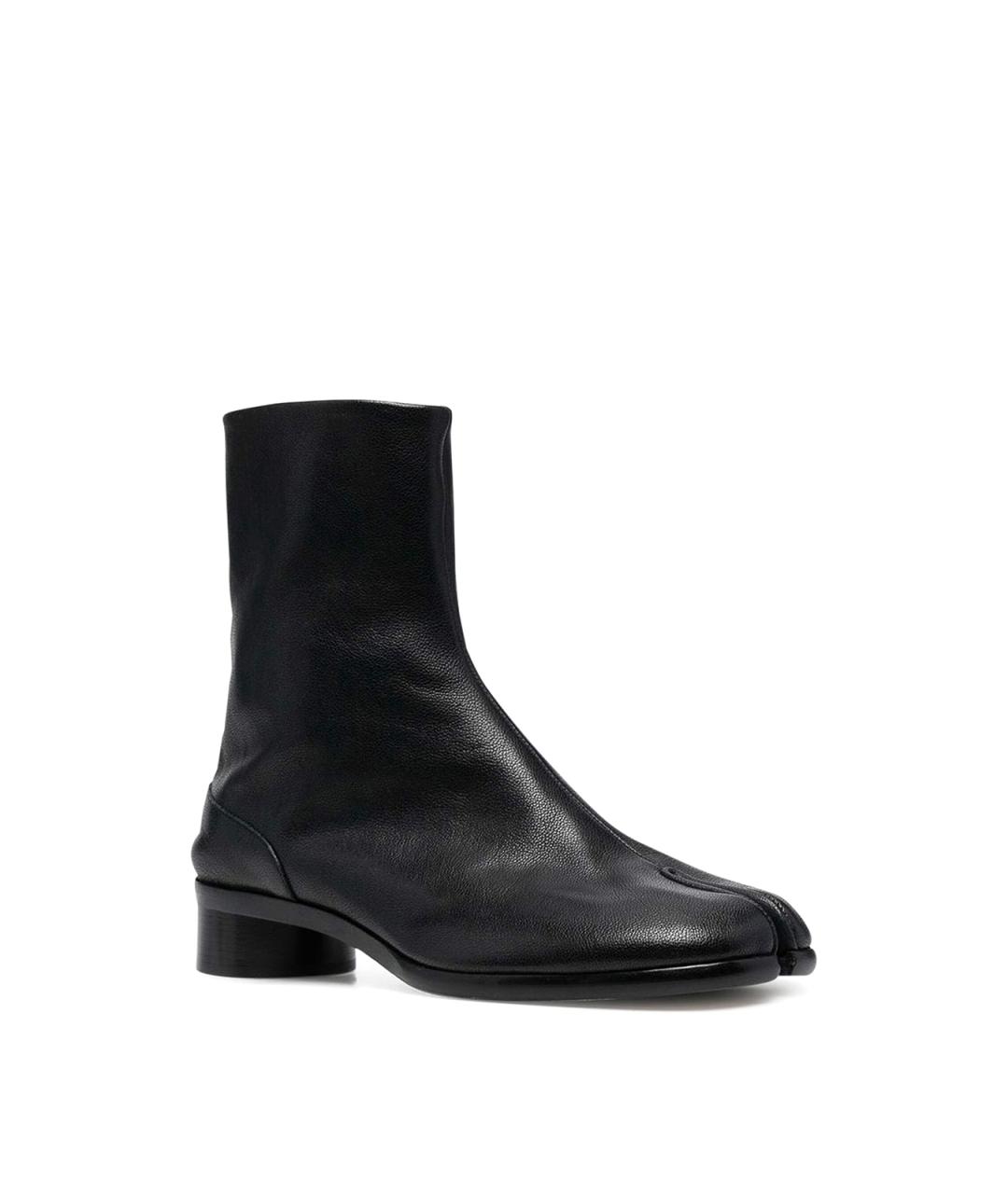 MM6 MAISON MARGIELA Черные кожаные низкие ботинки, фото 2