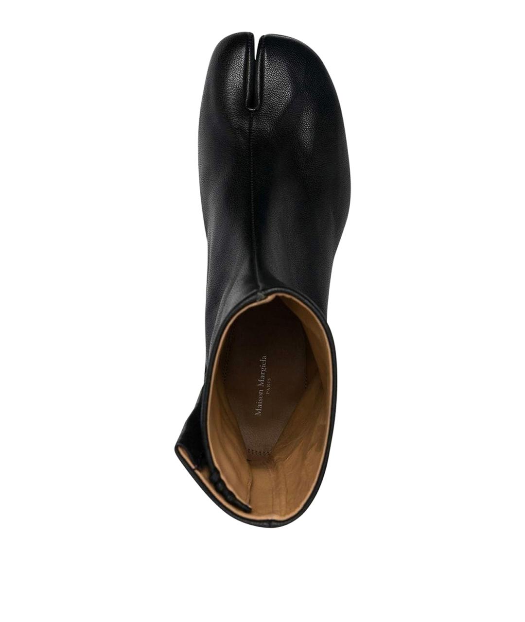MM6 MAISON MARGIELA Черные кожаные низкие ботинки, фото 4