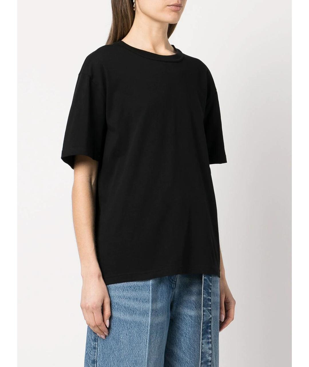 ALEXANDER WANG Черная полиэстеровая футболка, фото 3
