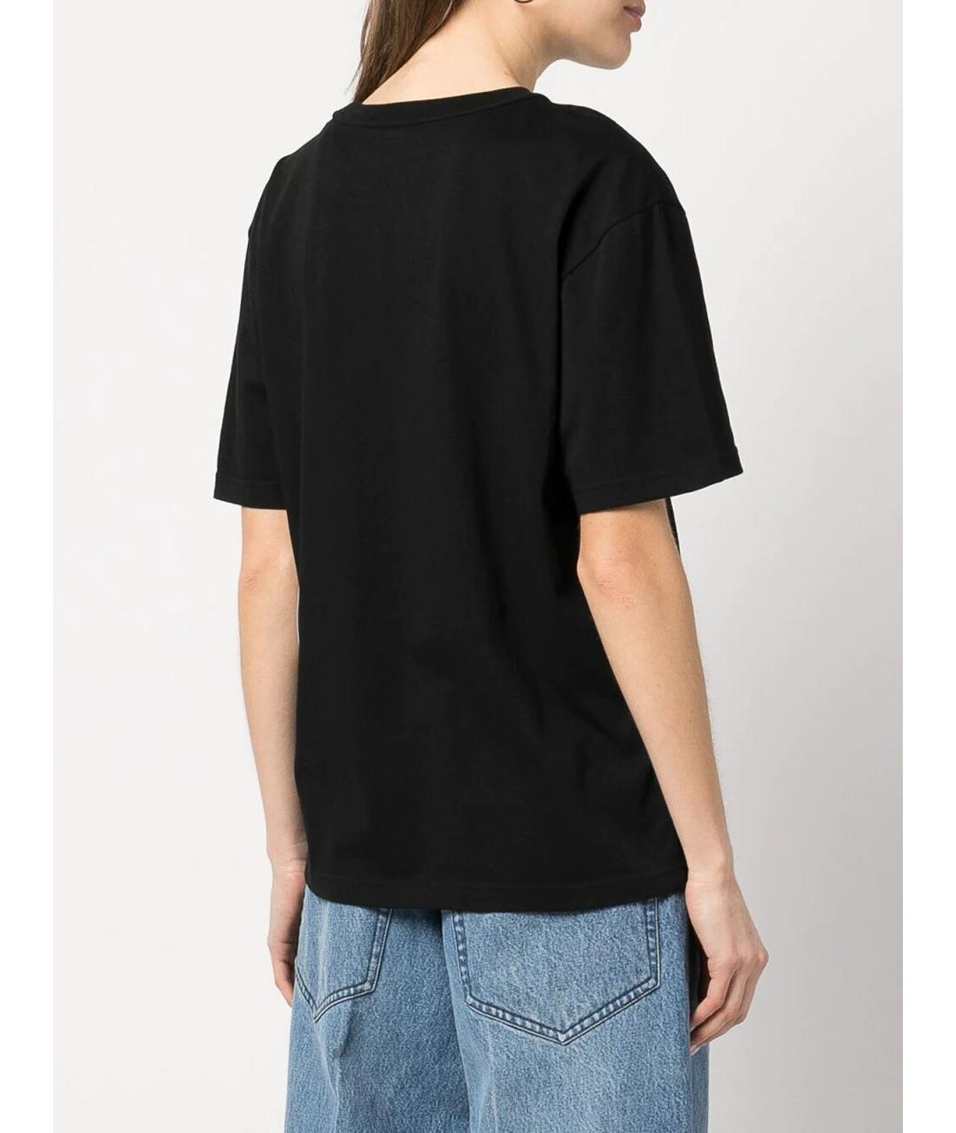 ALEXANDER WANG Черная полиэстеровая футболка, фото 4