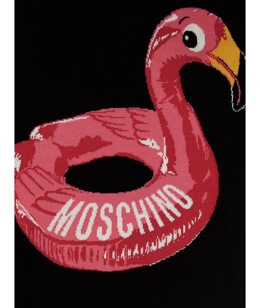 MOSCHINO Черный хлопковый джемпер / свитер, фото 4