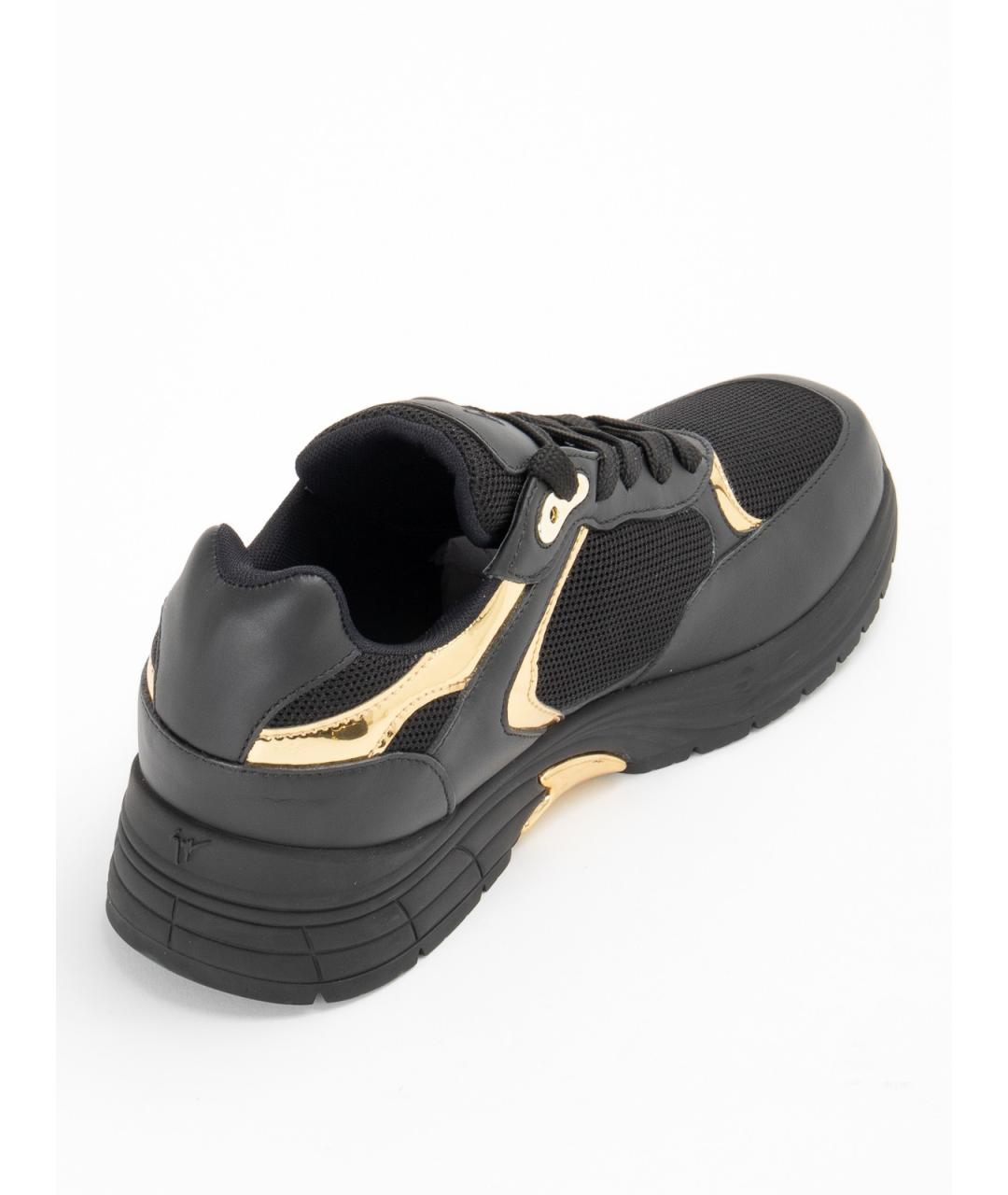 GIUSEPPE ZANOTTI DESIGN Черные текстильные низкие кроссовки / кеды, фото 5