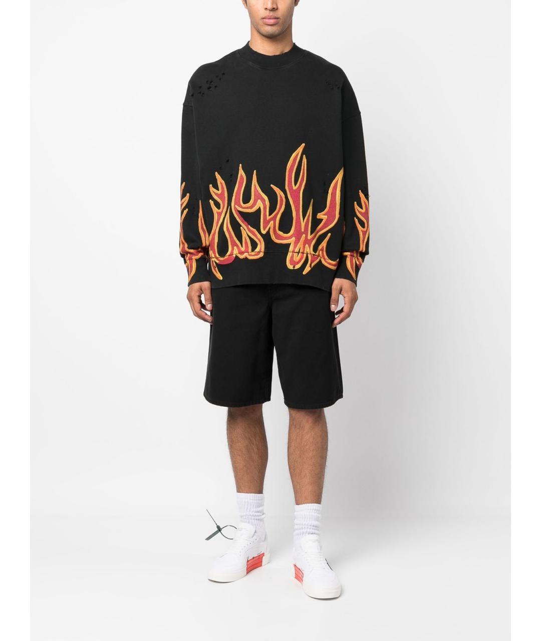 OFF-WHITE Черные хлопковые шорты, фото 2