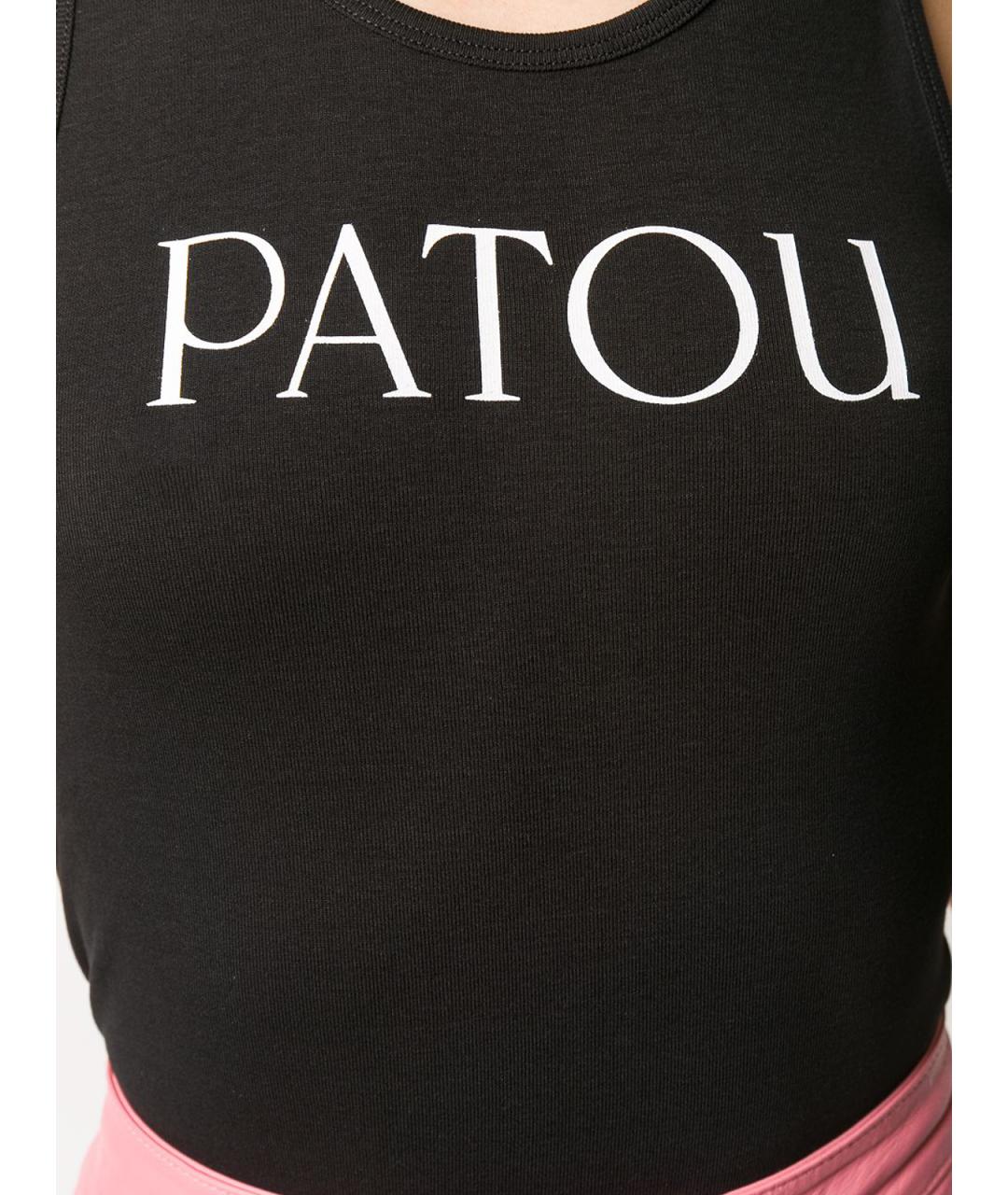 PATOU Черная хлопковая майка, фото 5
