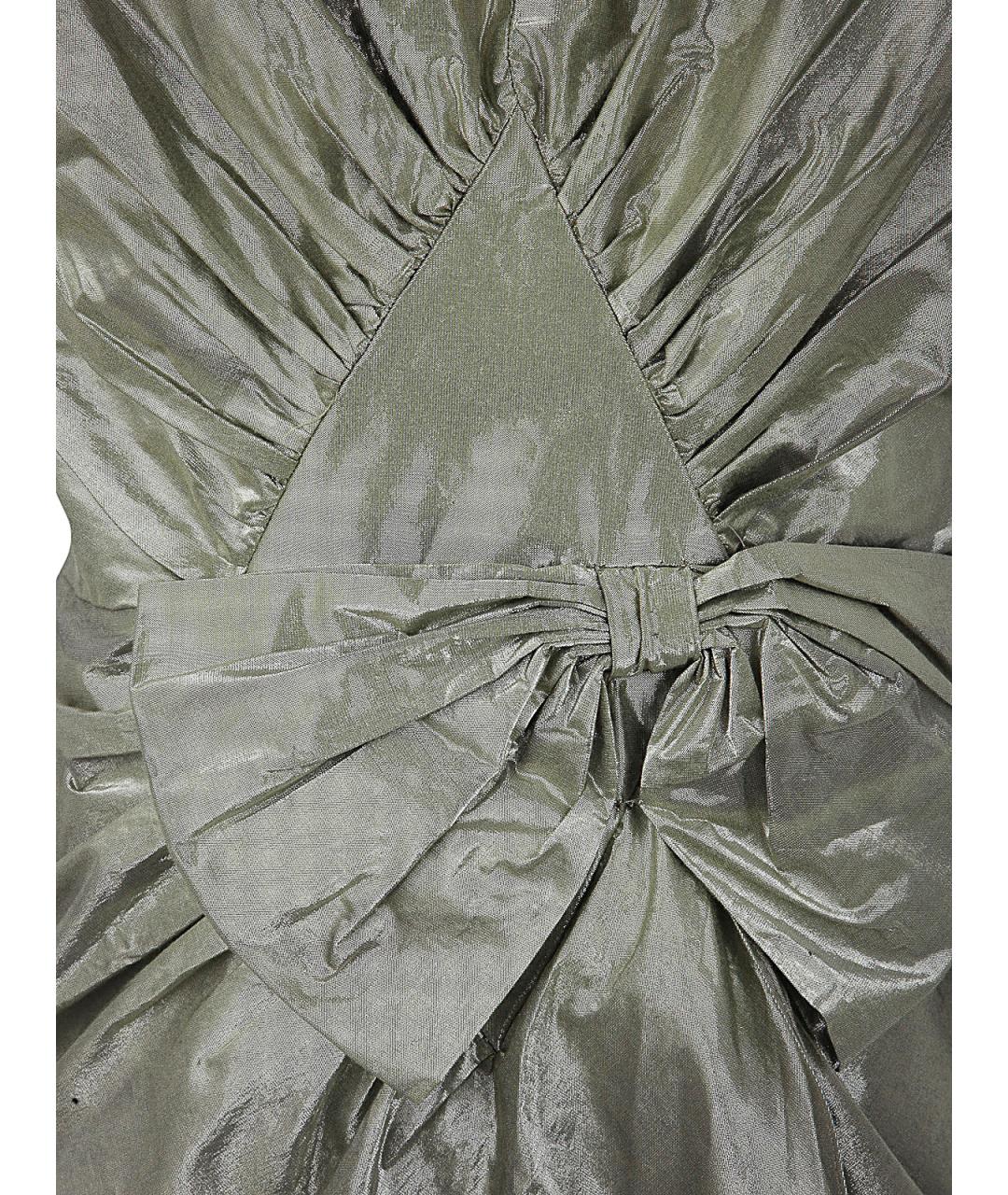 MAISON MARGIELA Серое хлопковое коктейльное платье, фото 3