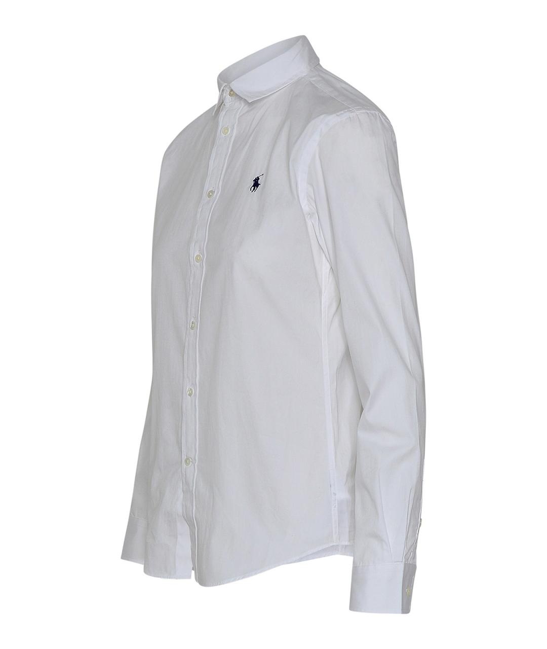 POLO RALPH LAUREN Белая хлопковая рубашка, фото 2