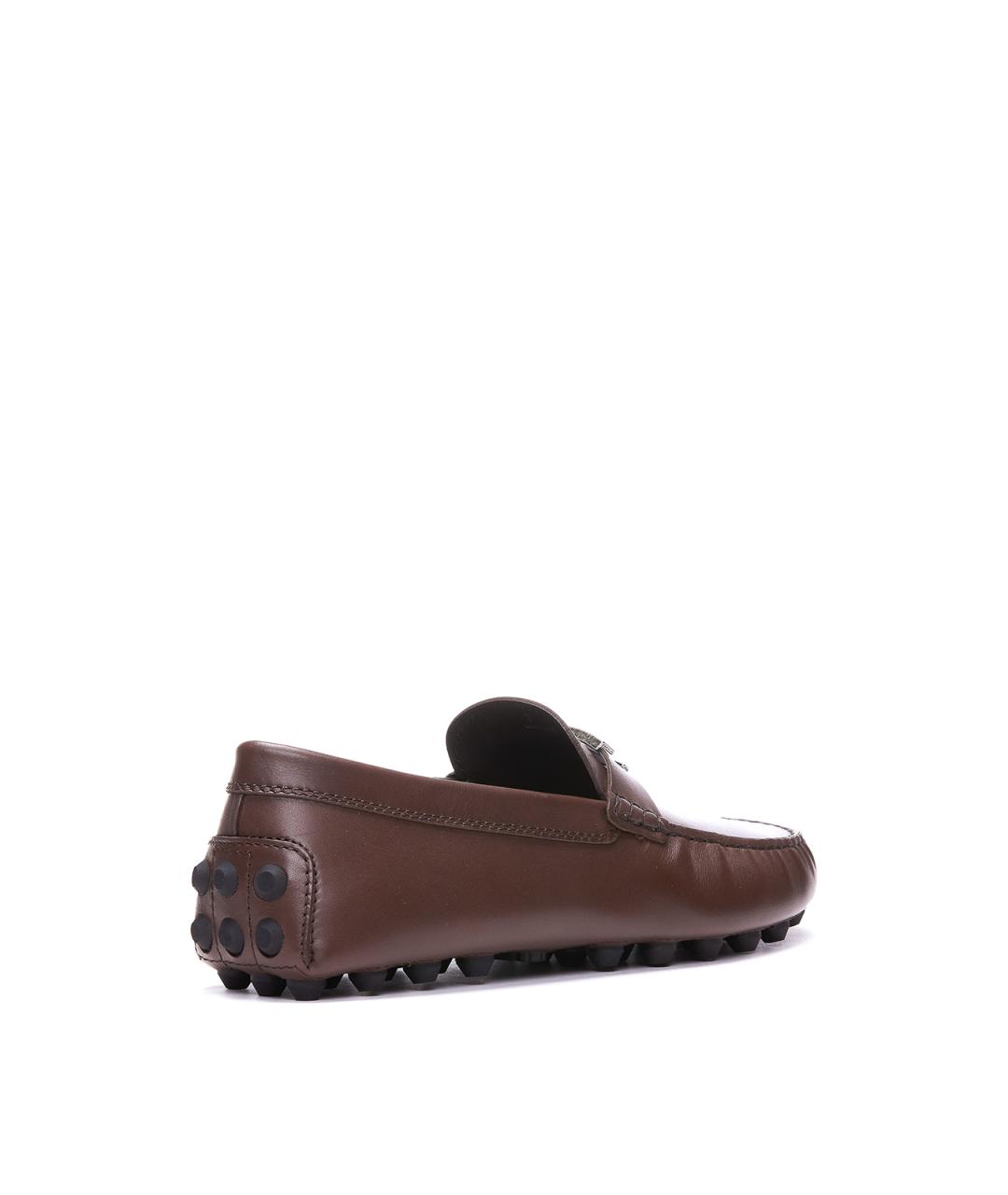 TOD'S Коричневые кожаные лоферы, фото 3
